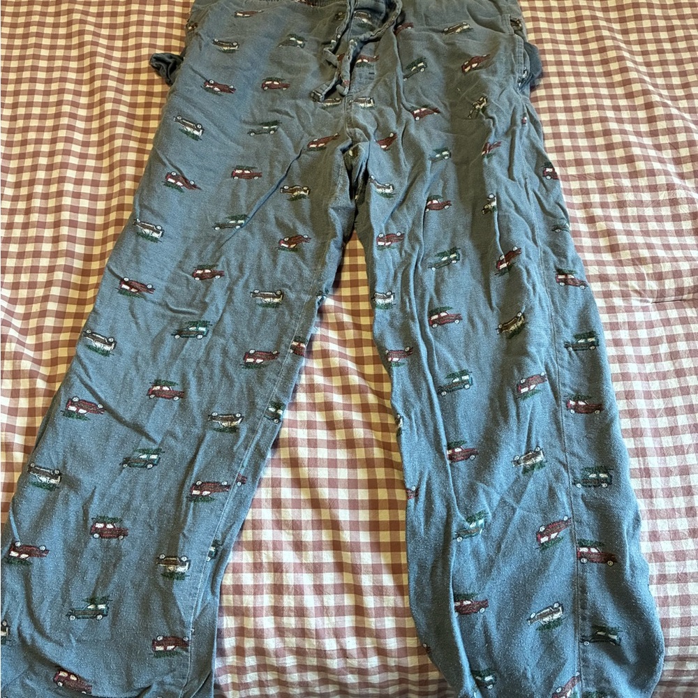 Old Navy Blue Pajama Pants with Car Design
